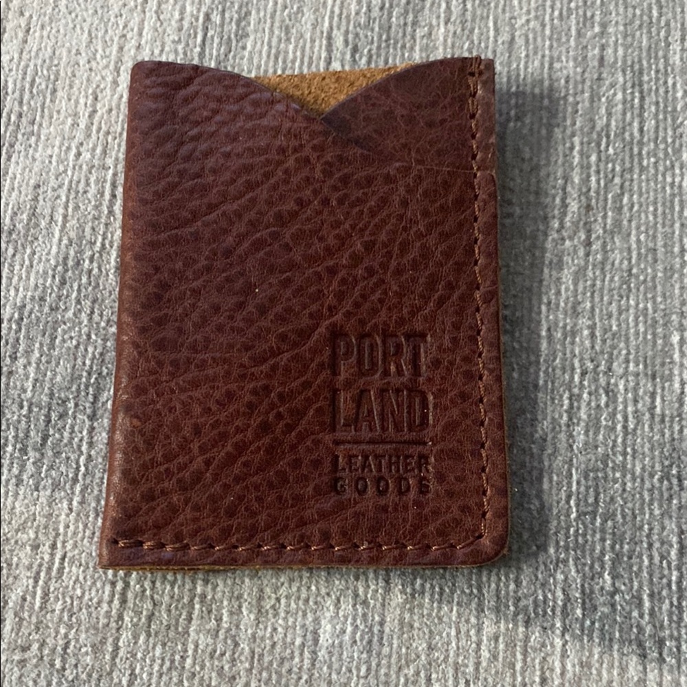 🔥CLOSEOUT🔥Portland Leather Rich Brown Card Holder